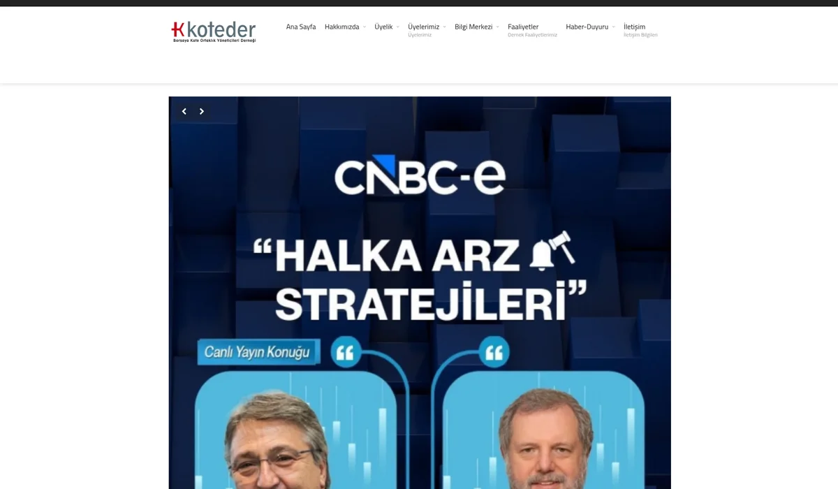 koteder.org.tr web sitesi – YerelWeb referansı